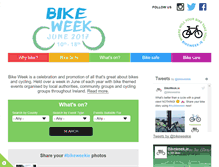 Tablet Screenshot of bikeweek.ie